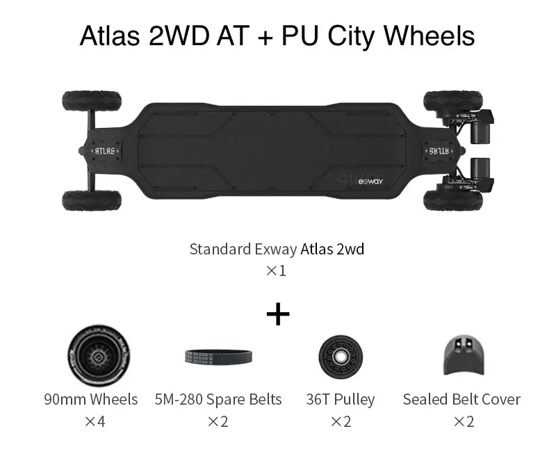 Exway Atlas 2WD / 4WD Electric Skateboard